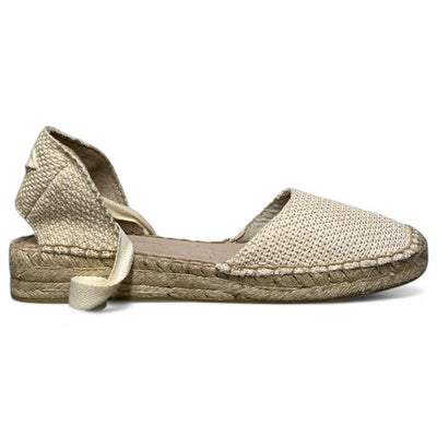Alpargatas Corina Cintas Ganchillo M5422 Natural