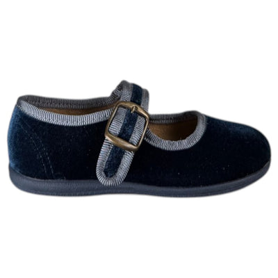 Merceditas Vul-Peques Terciopelo 236-T/01C Marino Gris