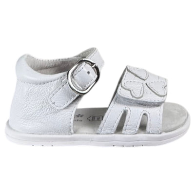 Sandalias Bubble Kids Corazones C1698 Blanco