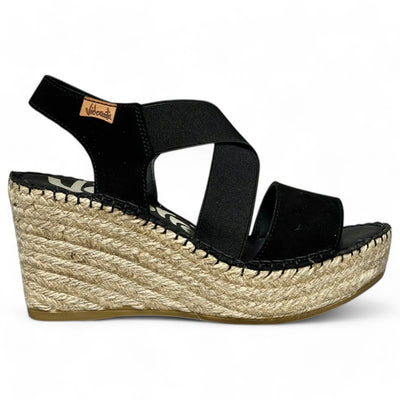 Sandalias de Esparto Vidorreta 36400 Serraje Negro