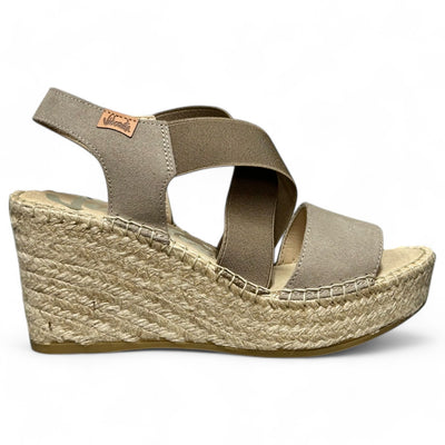 Sandalias de Esparto Vidorreta 36400 Serraje Taupe