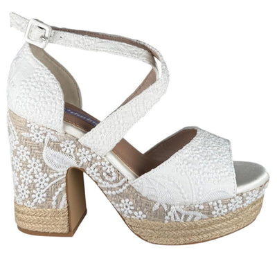 Sandalias de Novia Mandarina París Blanco