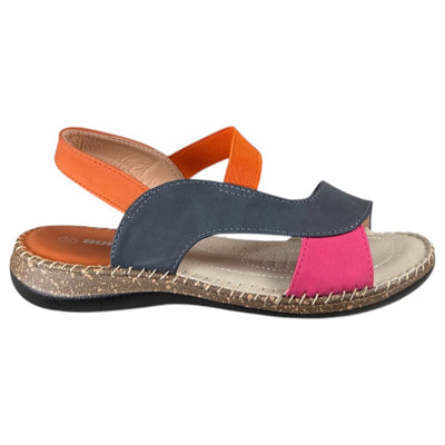Sandalias Huran HN160 Naranja Fucsia