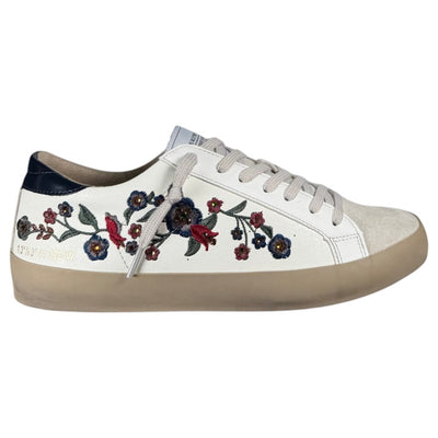 Zapatillas Corina Retro Flores M5042 Azul