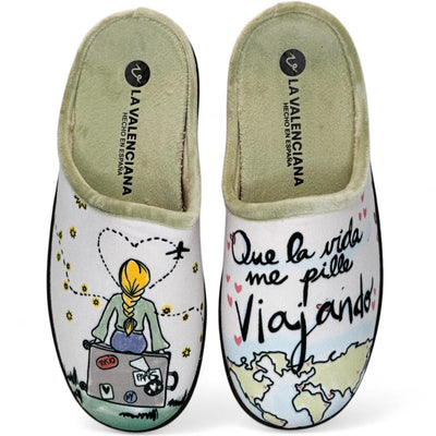Zapatillas de Casa La Valenciana Viajando