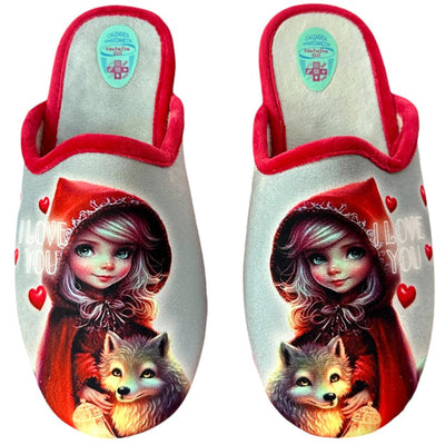 Zapatillas de Casa Natalia Gil Caperucita 5015 Rojo