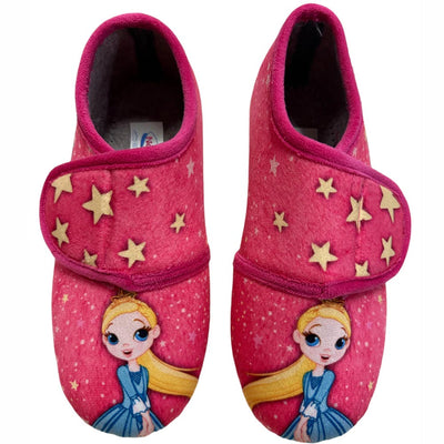 Zapatillas Natalia Gil Princess Frozen 7816 Fucsia