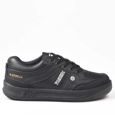 Zapatillas Paredes Estrella Negro Cordón