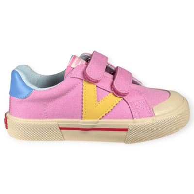 Zapatillas Victoria Tribu Minimalista Tiras Lona 1355103 Rosa