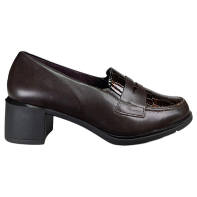 Zapatos Pitillos Tacón Antifaz Coco 11620 Marrón
