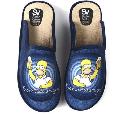 Zapatillas de Casa Salvi Simpsons Amigos 09T418 Marino