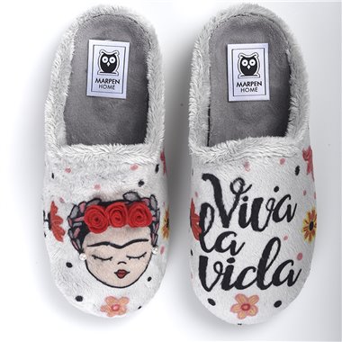 Zapatillas de Casa Marpen Slippers Frida 406IV23 Gris