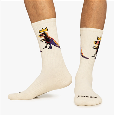 Calcetines Jimmy Lion Athletic Basquiat Pez Dispenser Beige