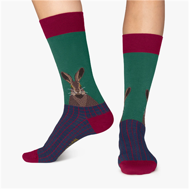 Calcetines Jimmy Lion Hare Head Verde