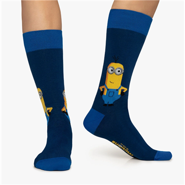 Calcetines Jimmy Lion Minions Hello Azul