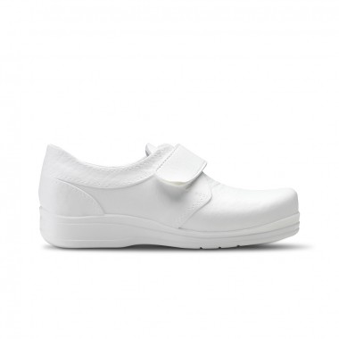 Zapatos de Trabajo Feliz Caminar Flotantes Velcro Blanco