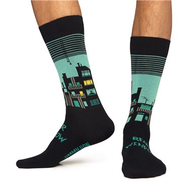 Calcetines Jimmy Lion Hitchcock Rear Window Spy Turquoise