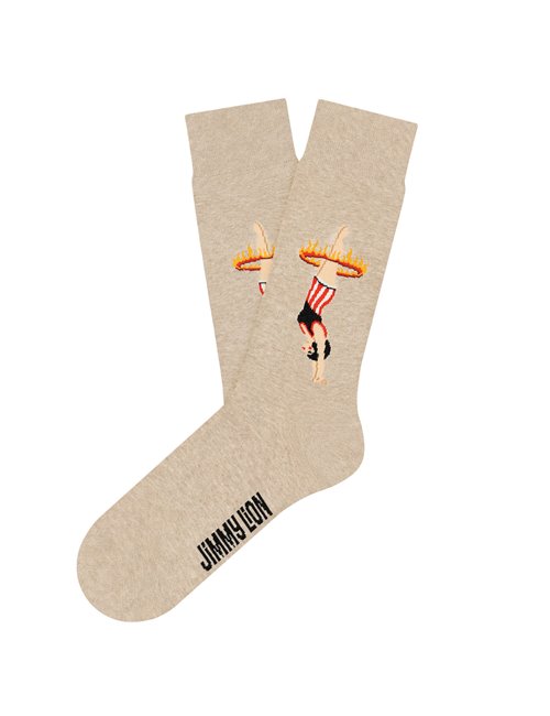 Calcetines Jimmy Lion Ring Of Fire Beige