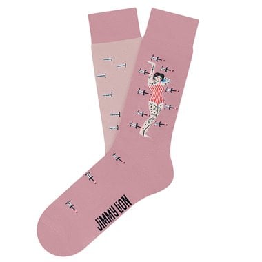 Calcetines Jimmy Lion Pin Up Swords Pink