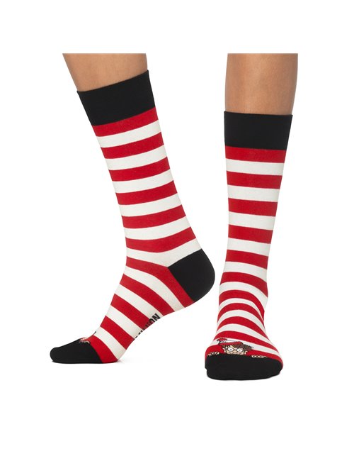 Calcetines Jimmy Lion Wally Peek A Boo Red/White