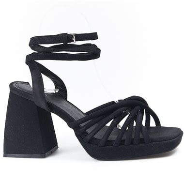 Sandalias MIM Shoes Net Negro 99621