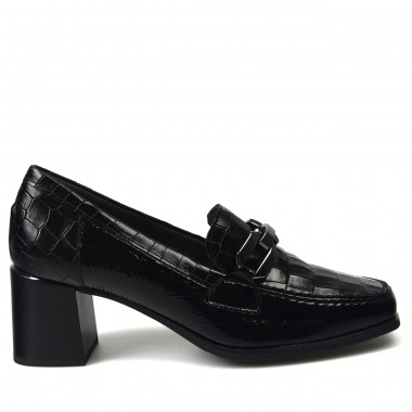 Zapatos Pitillos Cocodrilo Hebilla 5402 Negro