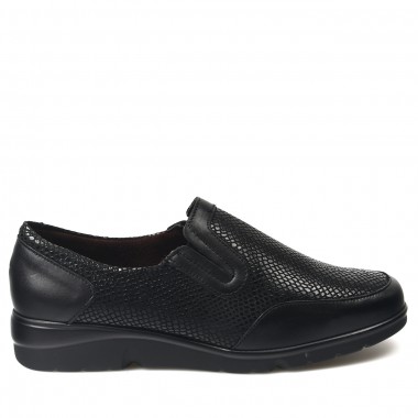 Zapatos Pitillos Copete Serpiente 5307 Negro