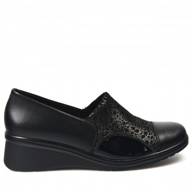 Zapatos Pitillos Copete Glitter 5322 Negro