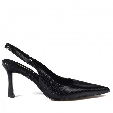 Zapatos Corina Serpiente Abierto M3670 Negro