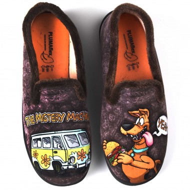 Zapatillas de Casa Roal Scooby Doo 12228 Marrón