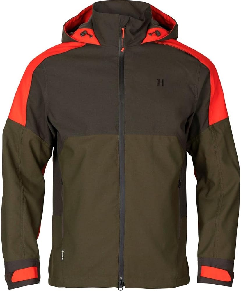 Chaqueta Härkila Pro Hunter Dog Keeper GTX Verde Naranja