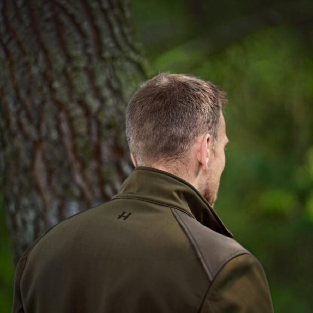 Chaqueta Softshell Härkila Scandinavian Verde Marrón