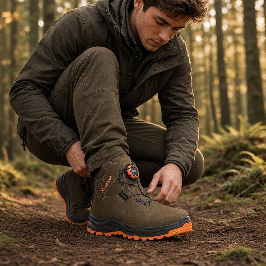 Botas de montaña y trekking Unisex Chiruca Cares Boa 08 Hi Vis Gore-Tex Verde