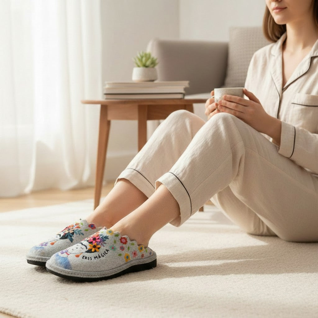 Zapatillas de Casa Salvi Frida 18T609 Nieve