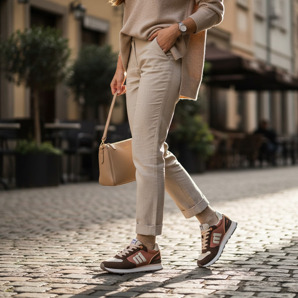 Zapatillas Mustang Joggo 60021 Nude Marrón