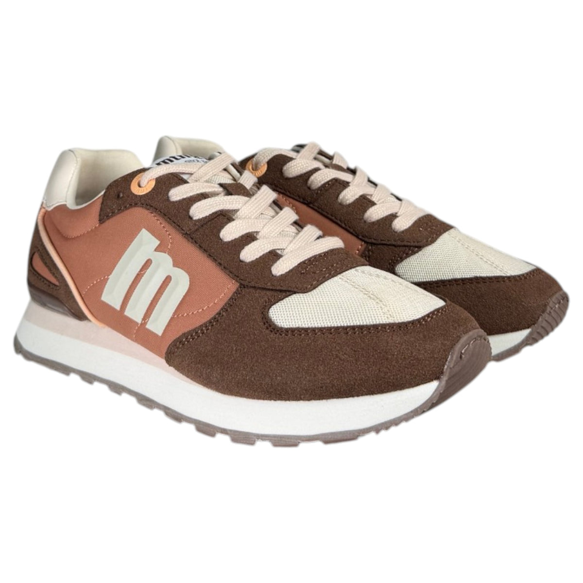 Zapatillas Mustang Joggo 60021 Nude Marrón