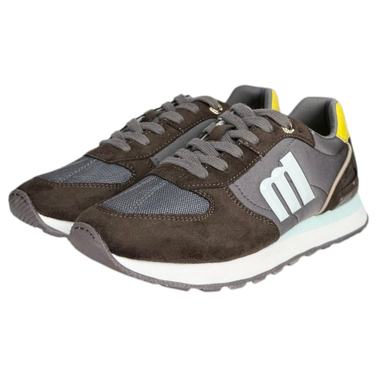 Zapatillas Mustang Joggo 60021 Marrón Amarillo