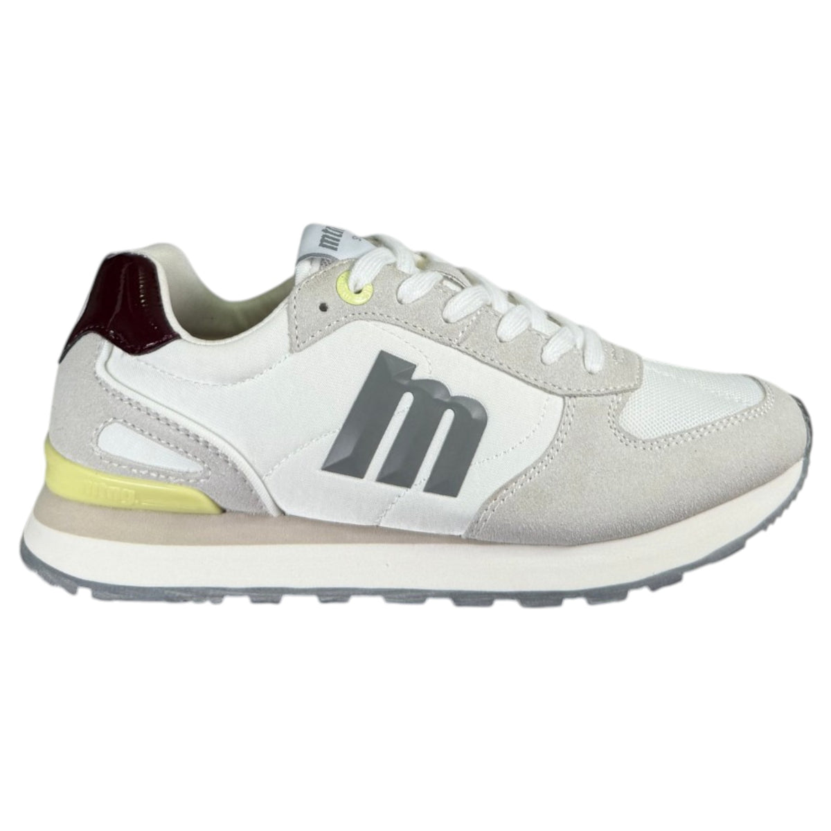 Zapatillas Mustang Joggo 60021 Gris Burdeos