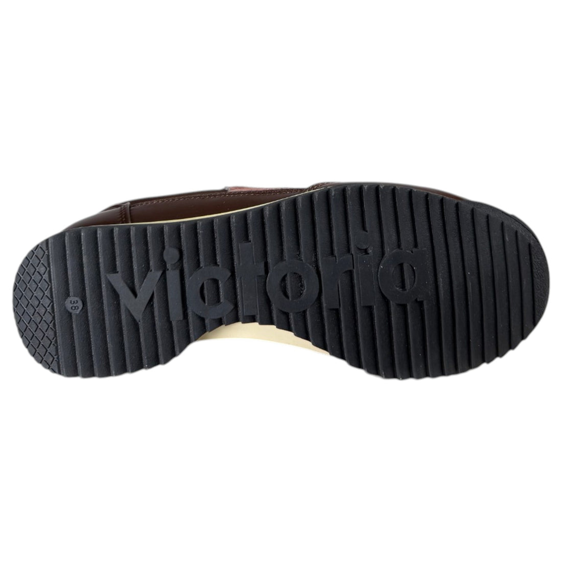 Zapatillas Victoria Saturno Metal y Serraje 1158117 Marrón