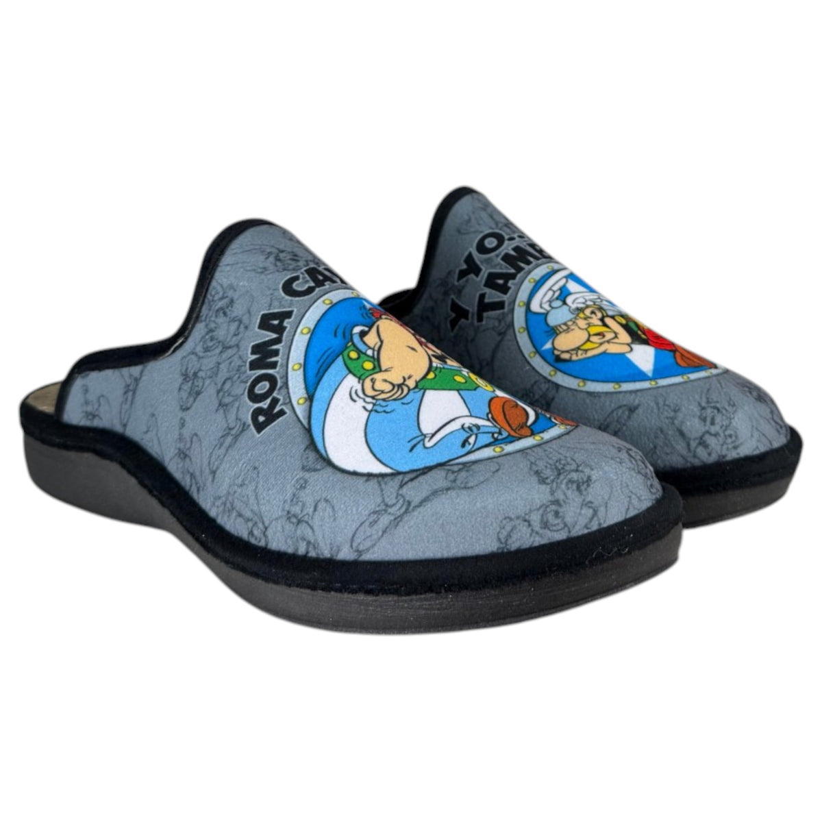 Zapatillas de Casa Salvi Astérix Roma 09T460 Negro