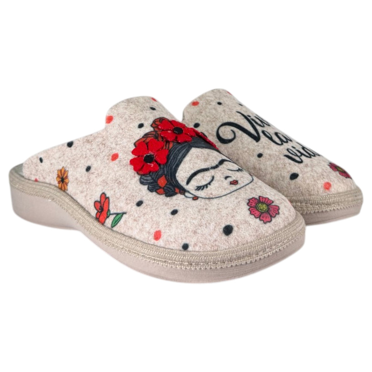Zapatillas de Casa Salvi Viva la Vida 76T610 Arena