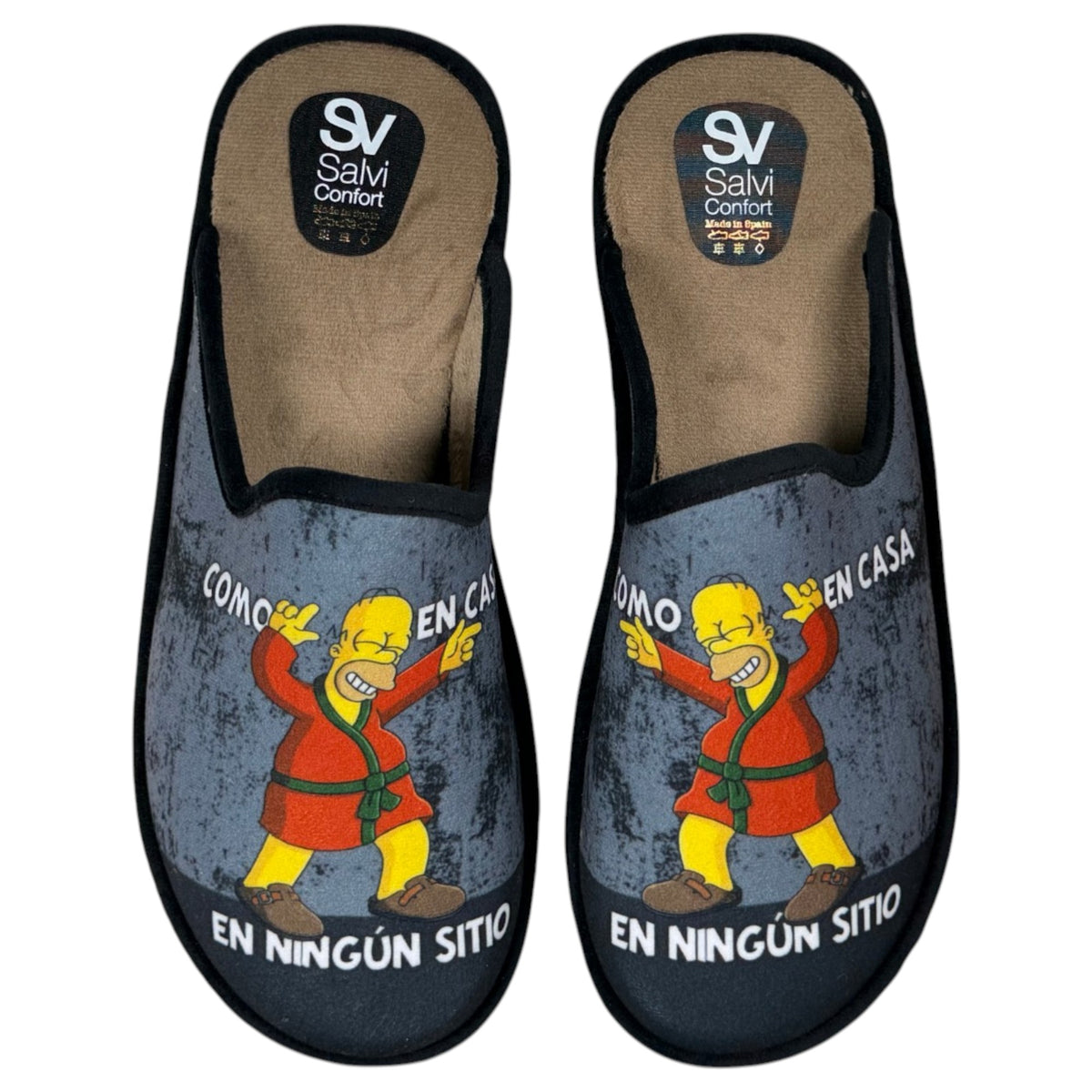 Zapatillas de Casa Salvi Simpson Como En Casa, En Ningún Sitio 09T462 Negro