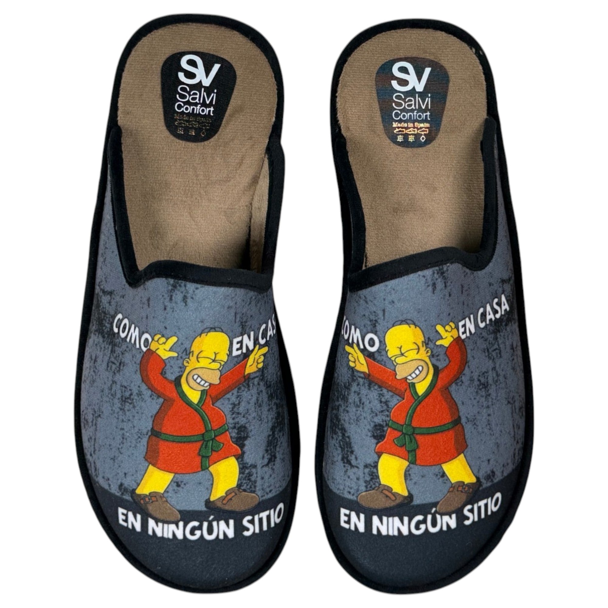 Zapatillas de Casa Salvi Simpson Como En Casa, En Ningún Sitio 09T462 Negro