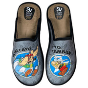 Zapatillas de Casa Salvi Astérix Roma 09T460 Negro