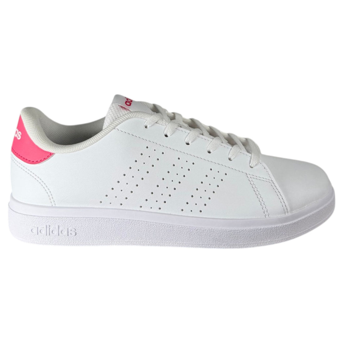 Zapatillas Adidas Advantage Base 2.0 J KJ4247 blancas y rosas