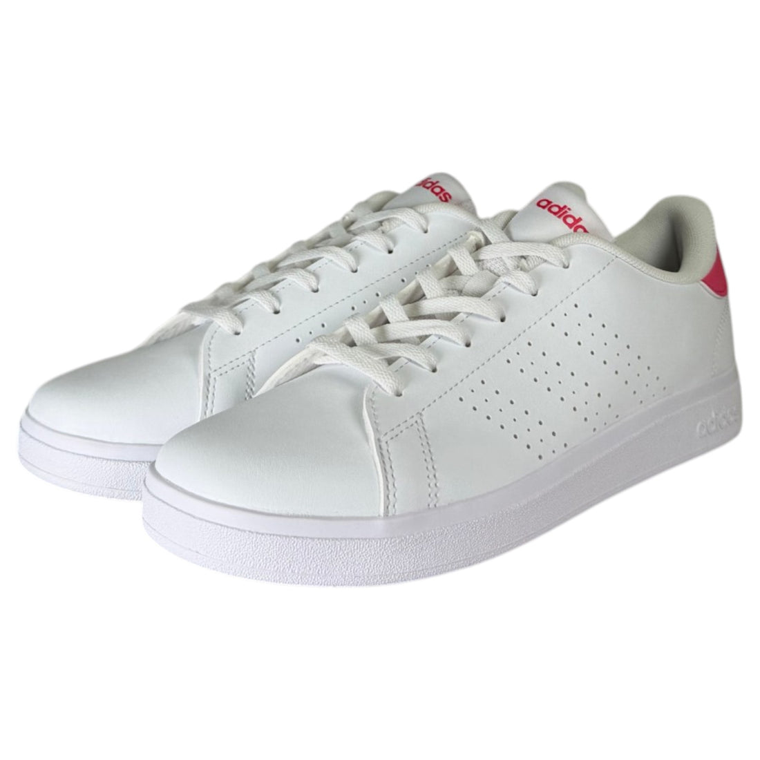 Zapatillas Adidas Advantage Base 2.0 J KJ4247 blancas y rosas