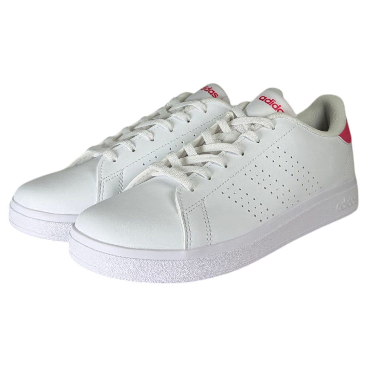 Zapatillas Adidas Advantage Base 2.0 J KJ4247 blancas y rosas