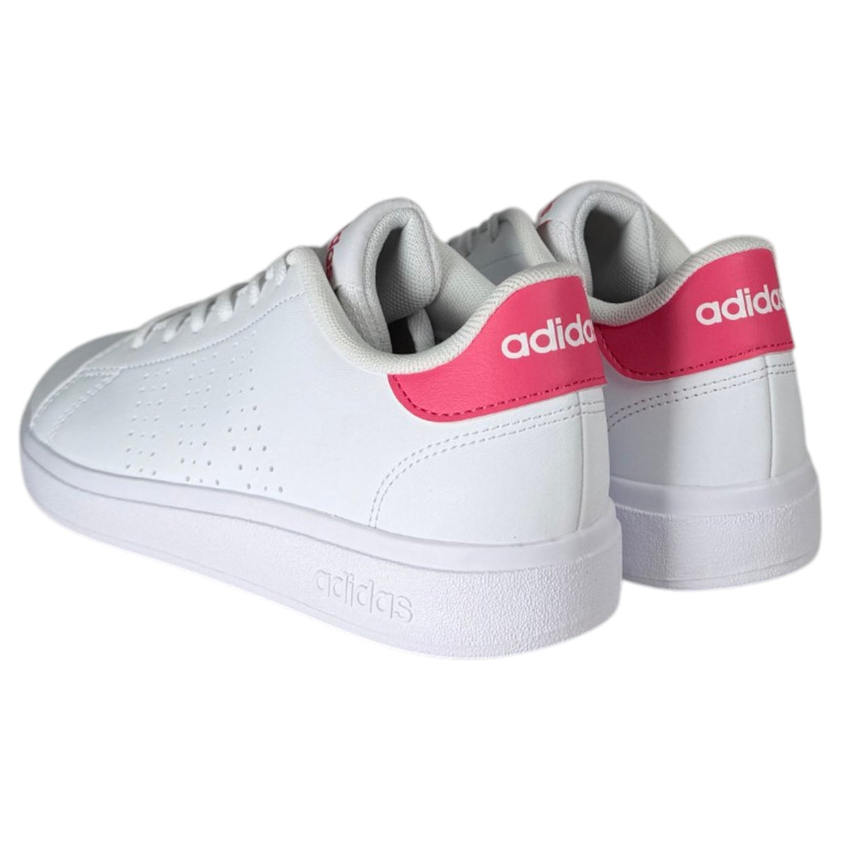 Zapatillas Adidas Advantage Base 2.0 J KJ4247 blancas y rosas