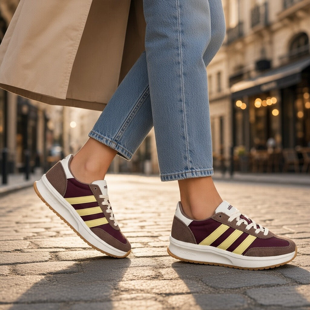 Zapatillas adidas Run 70s 2.0 JQ9589 Burdeos Amarillo
