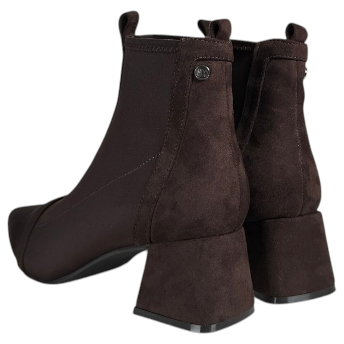 Botines Buonarotti Punta Elásticos A6008 Café